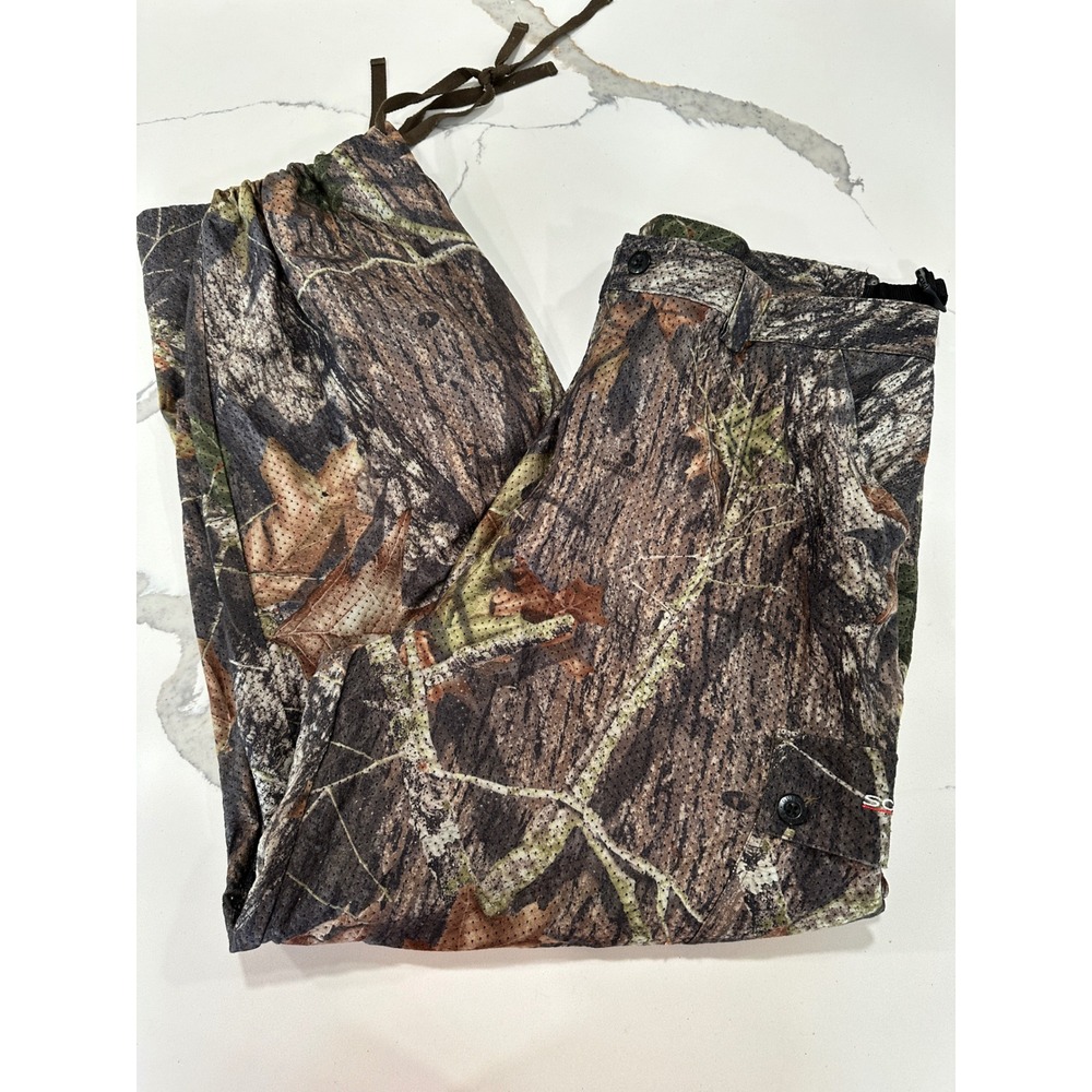 Gander Mountain Camo Mesh Pants Men's Size 42 Realtree Hunting Cargo Lightweight